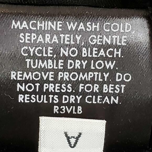 Eileen Fisher Top Womens XL Black Velvet Stripe Boxy Long Sleeve Staple Burnout - Picture 7 of 9